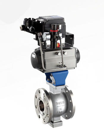 气动V型球阀（法兰式）